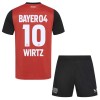 Conjunto (Camiseta+Pantalón Corto) Bayer 04 Leverkusen Florian Wirtz 10 Primera Equipación 2024-25 - Niño